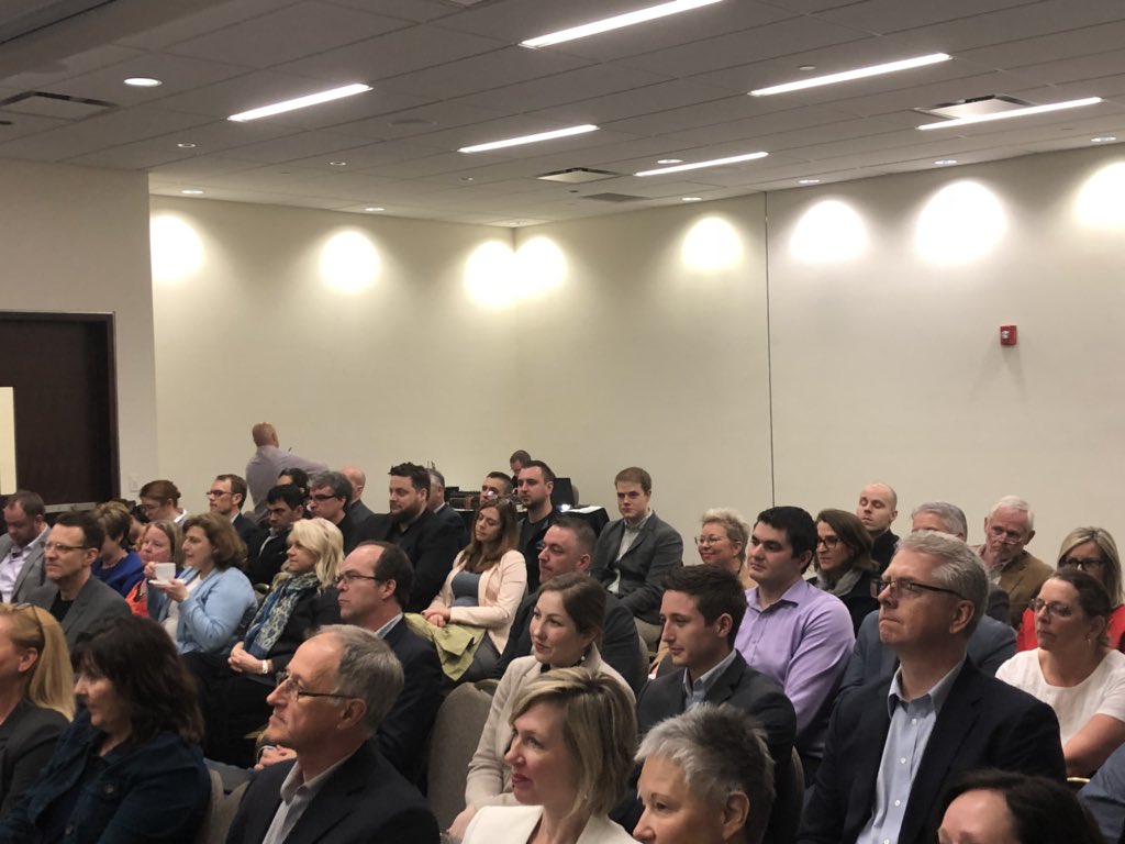 Full house <a href="/KIRAAwards/">KIRA Awards</a> Innovation Panel Four-Generation Workplace. Now What? #NBInnovation