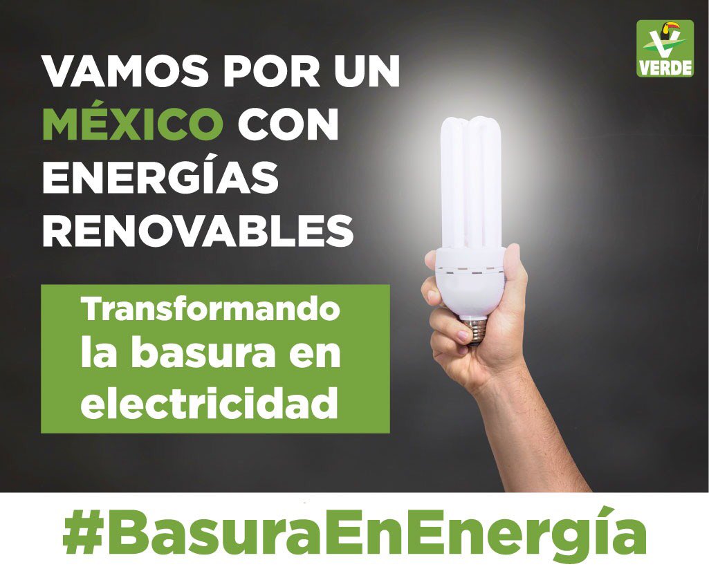 PVEM_JMM's tweet photo. Seamos un país país limpio y con energías libres de combustibles fósiles #BasuraEnEnergía. https://t.co/OiO49rxseg