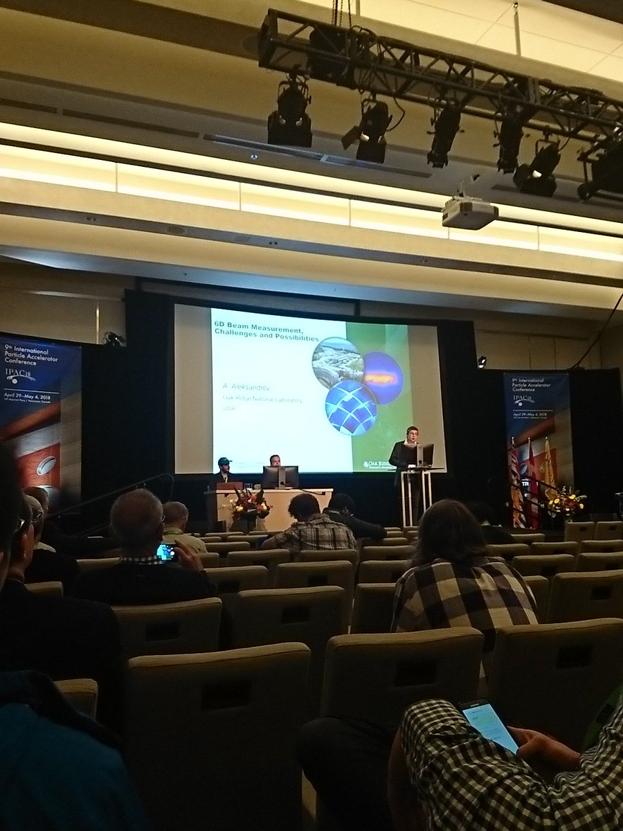 JoeWolfWolf's tweet photo. Session on #beam #instrumentation about to start at #IPAC18 with Prof. Carsten Welsch from @QUASAR_6roup chairing. Really looking forward to this! https://t.co/POCjr5V8KM