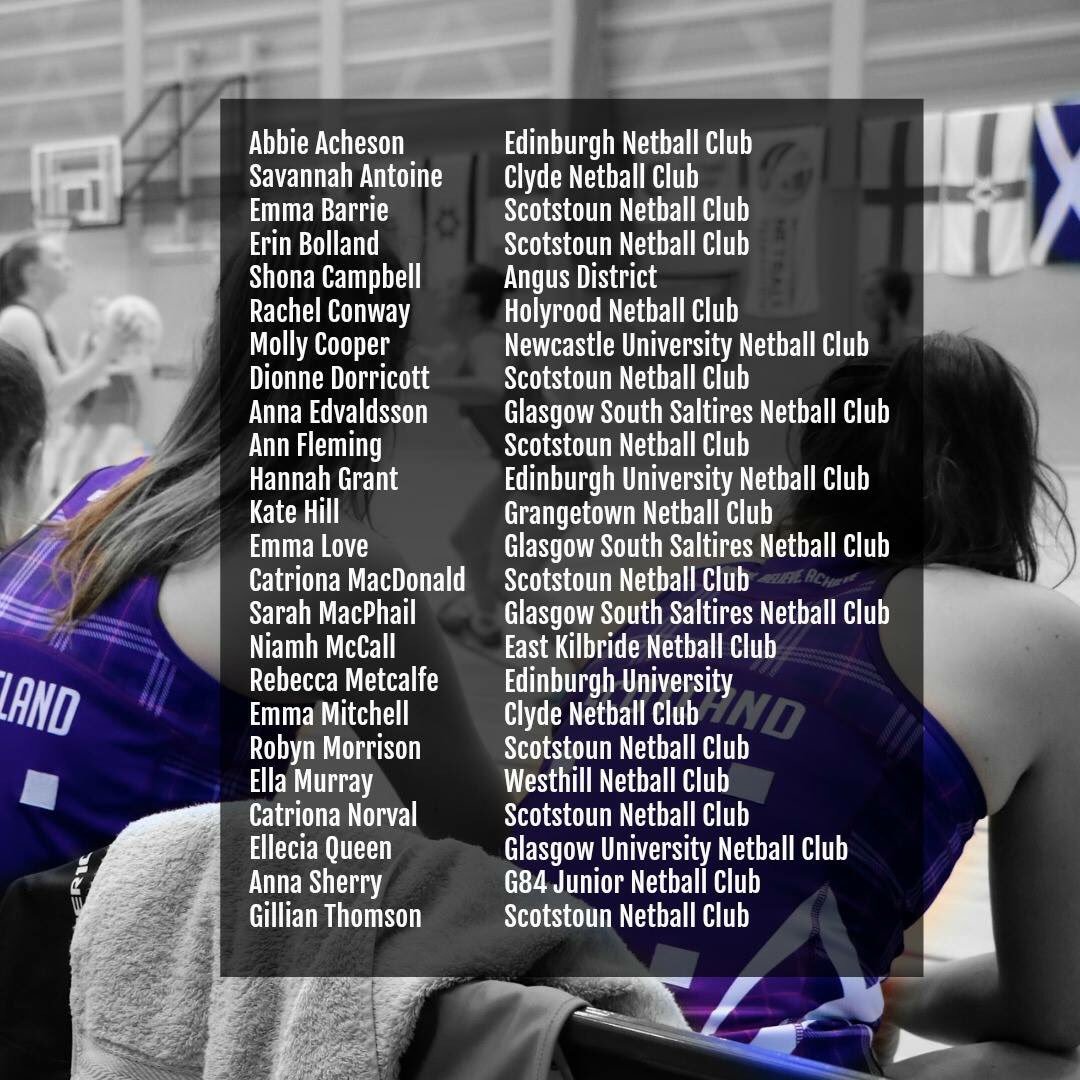 Good Luck to our very own Anna Edvaldsson who has been selected for the U17 Scotland Netball Squad.  They are taking on Northern Ireland this Saturday at 11am at the Emirates Arena.  There are still tickets available.
