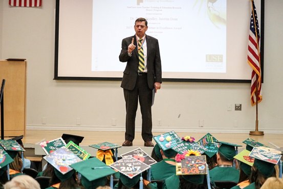 educationUSF's tweet photo. #TBT to last year’s SCATTER Honors Program Celebration! This year’s #USF SCATTER Honors Program students will host this semester’s celebration tomorrow night (May 4) from 5:30 – 8:30 p.m. – congratulations to all of our graduates! https://t.co/mEwSHivvZ0