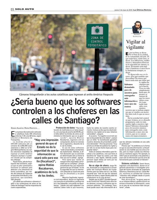 ingUANDES's tweet photo. Matías Recabarren, Vicedecano de alumnos de nuestra facultad @ingUANDES, comenta en @lun sobre cámaras que fotografiarán autos catalíticos que ingresen al anillo Américo Vespucio. #ingenieríaUANDES
Revisa la nota aquí:
➡️https://t.co/1qAOF9fz8P https://t.co/ngeLG1pbRq