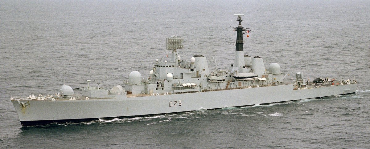 The twelve air warfare destroyers were, as a rule, more modern. Comprising eight Type 42s in two batches of 6 and 2 (by 1982, more were built later) the single Type 82 Bristol and the remaining three Batch 2 County class destroyers.