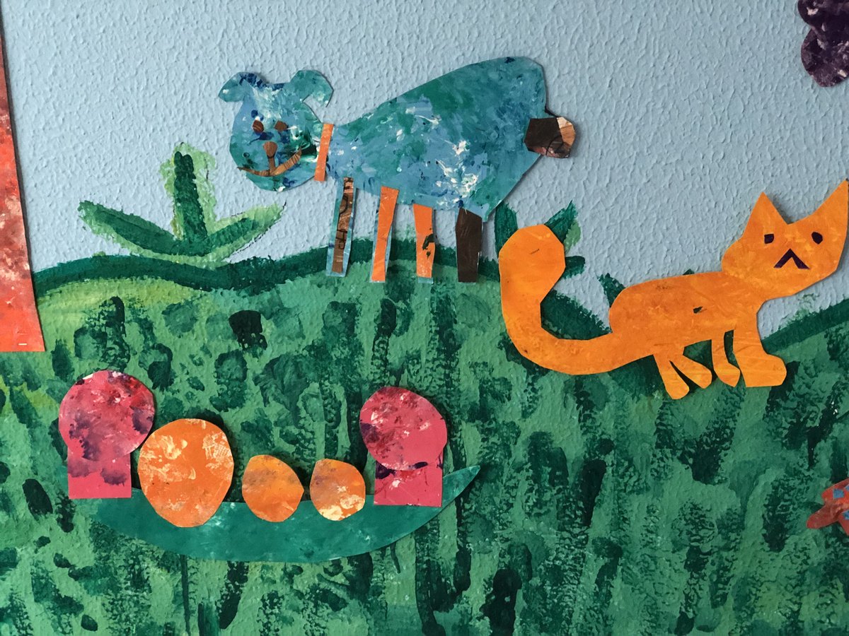 mvicentini's tweet photo. Kindergarten Art  #WeLoveEricCarleArt https://t.co/uBmnTQRuaY