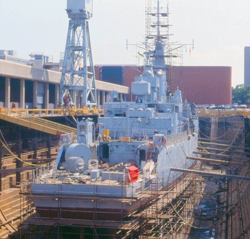 Even then three of the Rothesay class and the remaining 2 older Type 12 Whitby class were in use in non-combat roles for trials and harbour training or in mothballs.