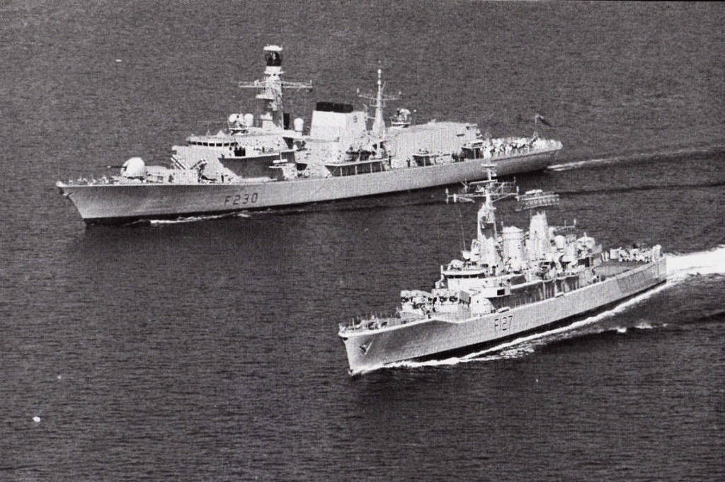 These were the mainstay of the RN's frigates in 1982, built over ten years between 1963 and 1973 in three batches of 10-6-10. The final batch being an improved "broad-beamed" version. Despite the modest enlargement they were, like the Rothesays, relatively small ships.