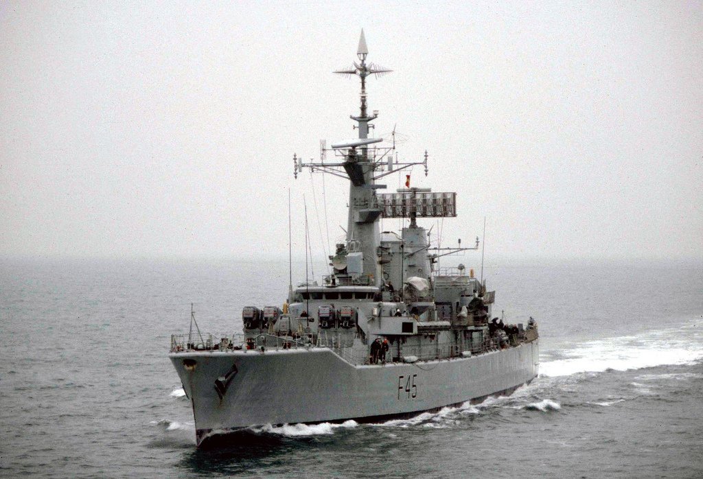 By the 1970s the RN began extensively modernising the Leanders into three groups with new equipment fits: a group with the Ikara ASW rocket launcher, one with the Exocet anti ship missile and additional Sea Cat launchers and a final group of 5 with Exocet & a Sea Wolf launcher.