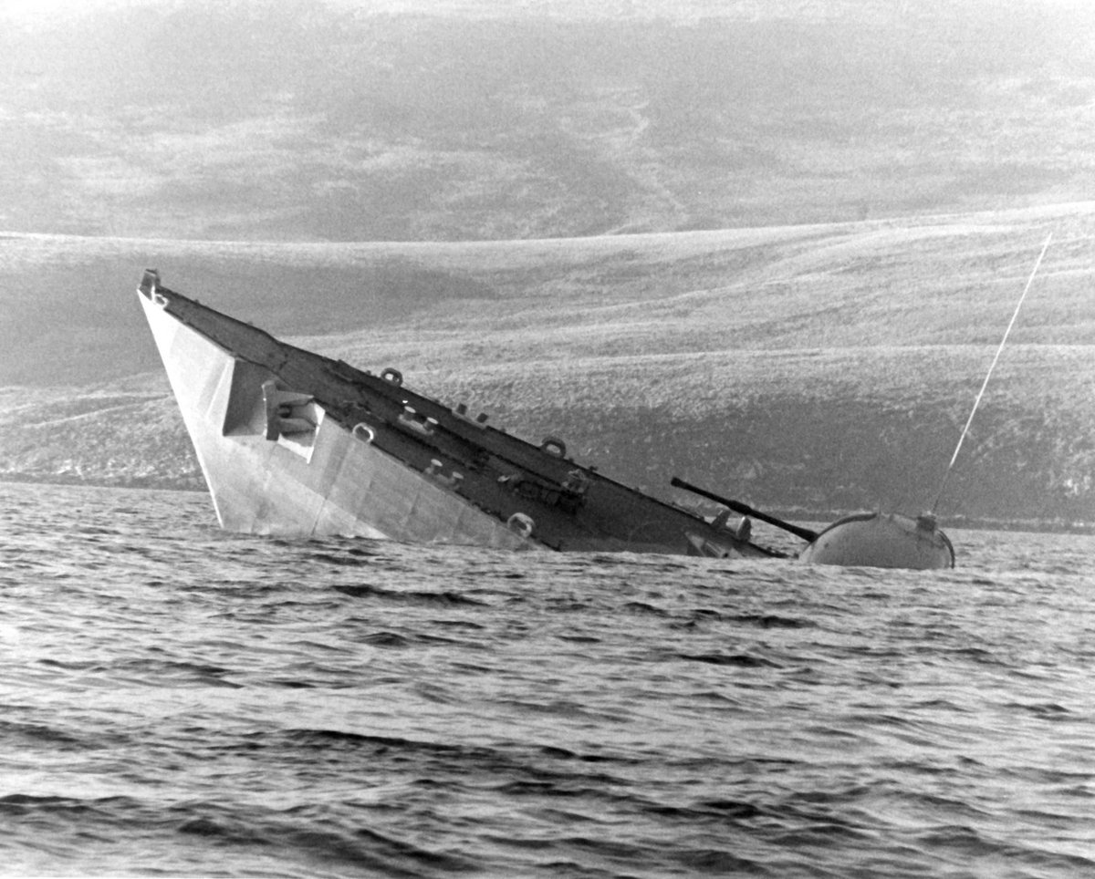 The Type 21s are remembered for a few things. Amongst them, an erroneous story about their aluminium superstructures burning. Two, Ardent and Antelope, were sunk by Argentine aircraft in the Falklands War.