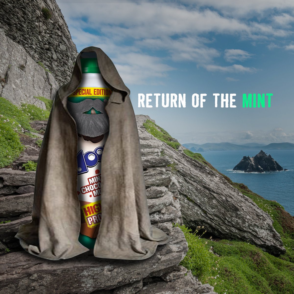 May the 4th be with you and may it be minty and delicious! #Mooju #MoojuFlavouredMilk #MintMooju #MayFourth #StarWars
