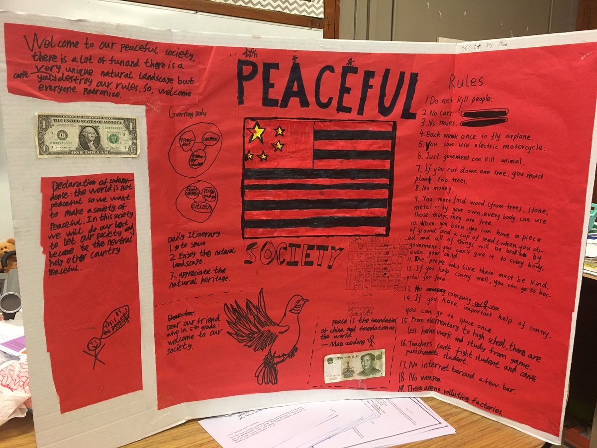 aleighhernandez's tweet photo. Great learning happening at Gatewood Elementary, 5th graders creating a Utopian Society @GaylaGoff https://t.co/WTErR1p7XA