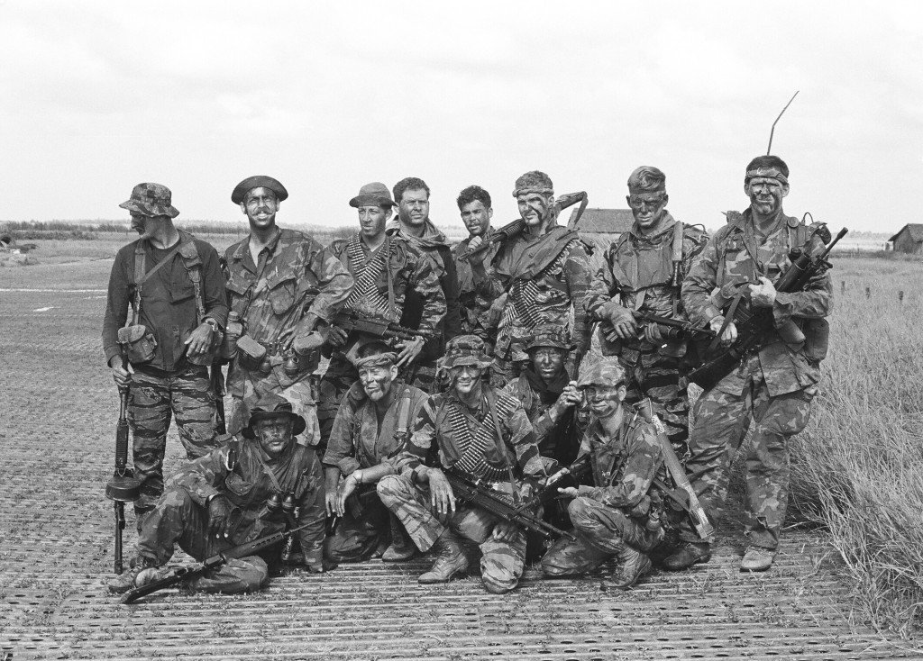 NavySEALMuseum's tweet photo. The SEALs in were so effective in Vietnam that the enemy named them, “the Men with the Green Faces.” #MilitaryAppreciationMonth 🇺🇸🐸🇺🇸 https://t.co/uDosd94WLz