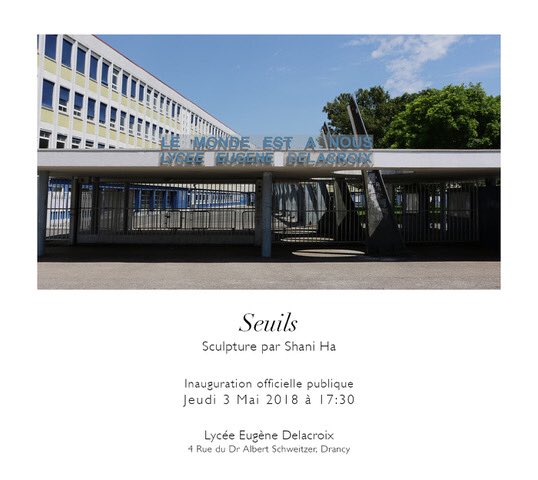 SICARTB's tweet photo. Très beau projet en #Artsplastiques de #cocréation et de #collaboration entre les élèves, les enseignants du lycée général Delacroix et le lycée pro LeRoland de #Drancy #SeineSaintDenis et l’artiste #ShaniHA  Parcours #EAC #Citoyen #Avenir @AcCreteil @eduscol_AP @igartsplastique https://t.co/MOG29djTbP