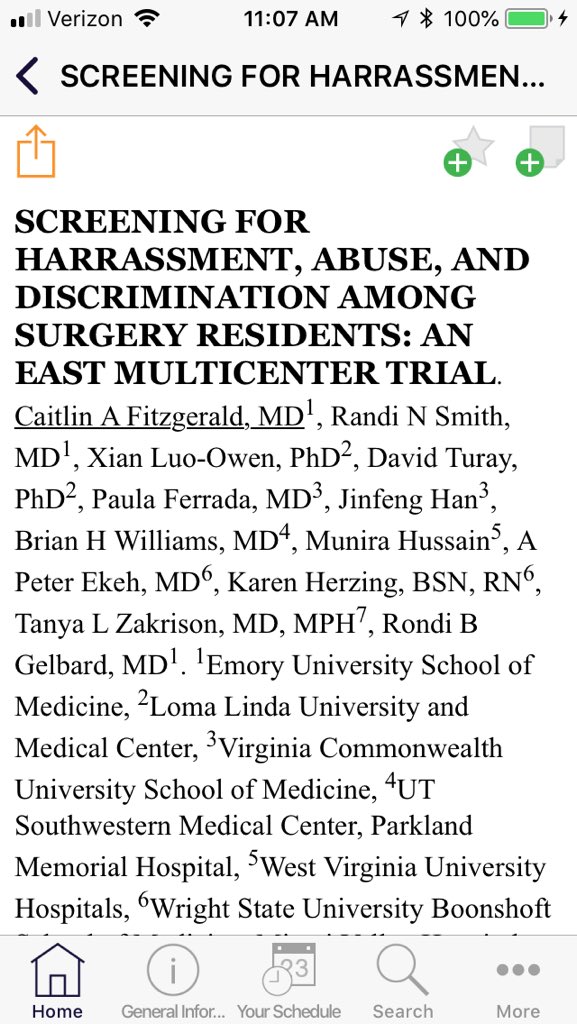 TraumaDocSF's tweet photo. Harassment is a real problem between Faculty and residents in surgery. Time for us to change and make our environment better for our trainnees. @Surg_Education #SEW2018. @EAST_TRAUMA @ACSTrauma @AmCollSurgeons https://t.co/9wT9FULyV2