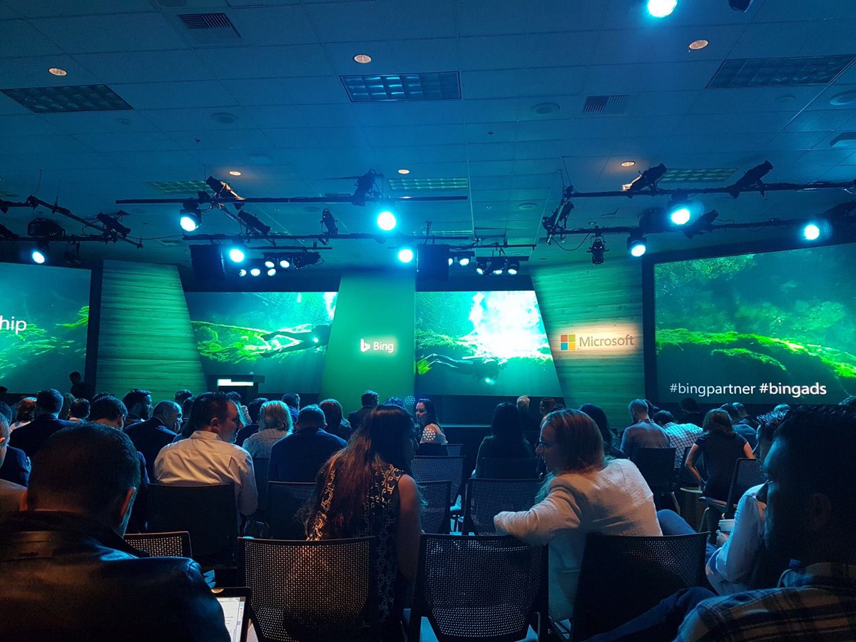 harvestdigital's tweet photo. We’re out at the @BingAds #bingpartner conference in Seattle, swotting up on our bing skills 🤓📝 https://t.co/MvI5QJPPKo