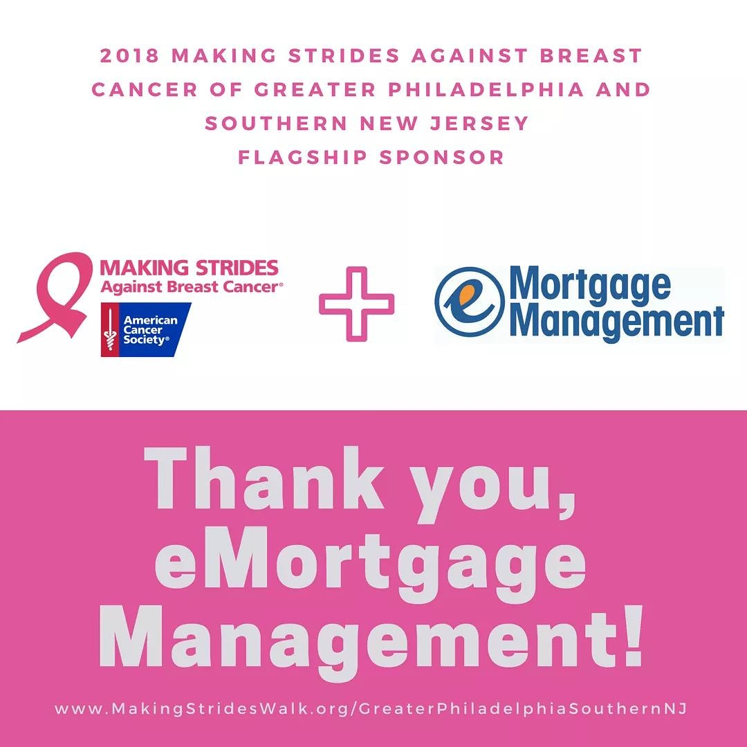 MSABC_PhillySNJ's tweet photo. We're excited to welcome back @E_Mortgage as a sponsor to our 2018 event, but this year as a #FlagshipSponsor! Interested in becoming a sponsor of our event and get in front of 17,000+ participants? Visit https://t.co/g8fp5xQjfd for more details. https://t.co/Ykcv3EfP76