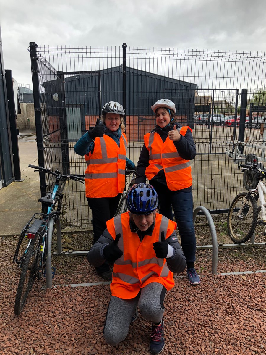Athelstaneford4's tweet photo. Staff and parents training for @BikeabilityScot - great effort and thank you #safecyclists #athelstaneford4 https://t.co/bsQOs8M1gz