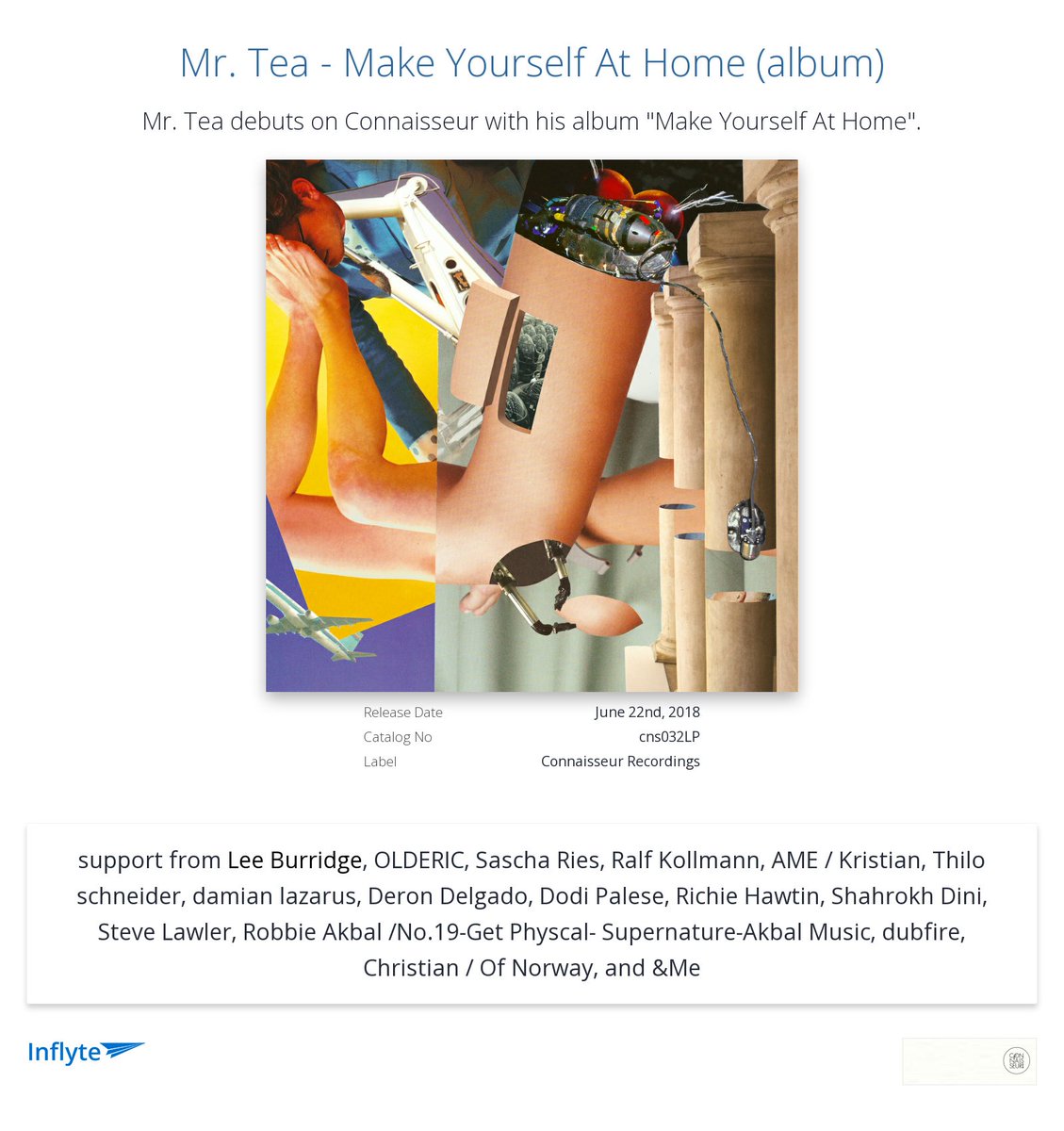 Mille Grazie <a href="/djolderic/">Olderic</a> for the review "In love with this album.. Great!"
inflyteapp.com/r/vh71y2