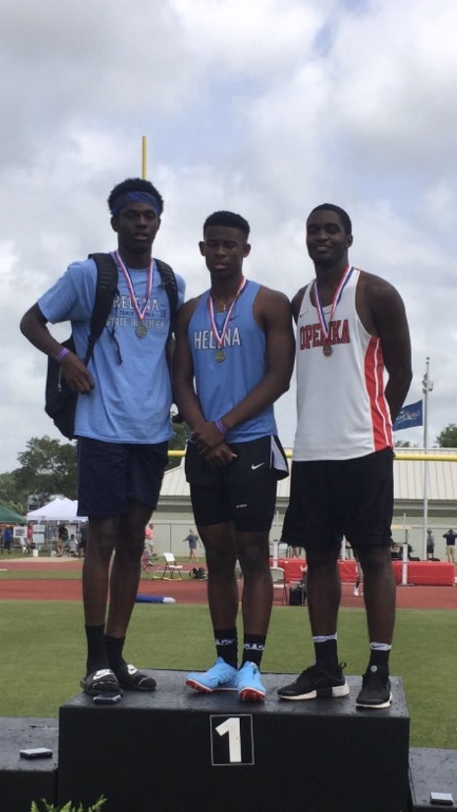CoachW74's tweet photo. Justin Stuckey (6’10) and Jonah Hyde (6’8) finish 1st and 2nd in the state in high jump!  Go Huskies! @MarkRHall @HelenaHSSports https://t.co/Mdf6YA2Sad