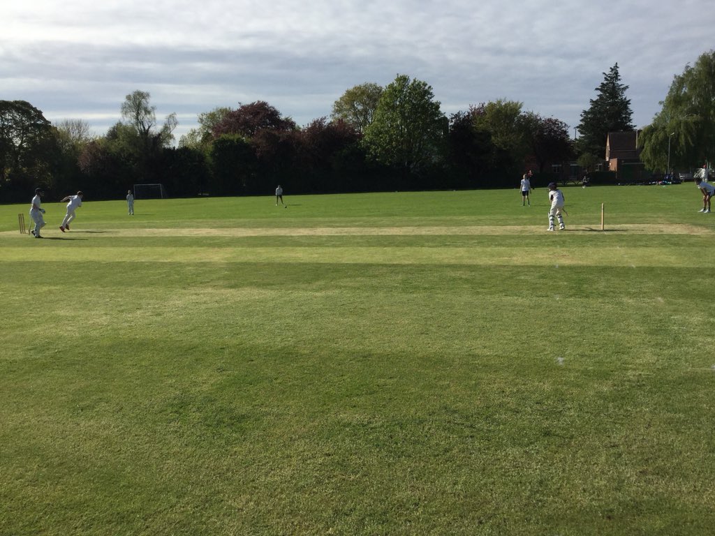 First game of the Cricket season, hope the weather continues like this. #goodluck