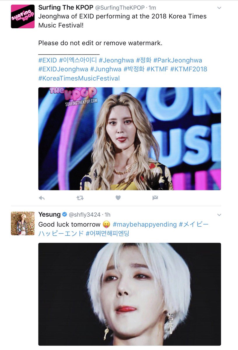 SurfingTheKPOP's tweet photo. What a funny coincidence in photos right next to each other 😂 Similar pose! https://t.co/GSYS8zQ8m7