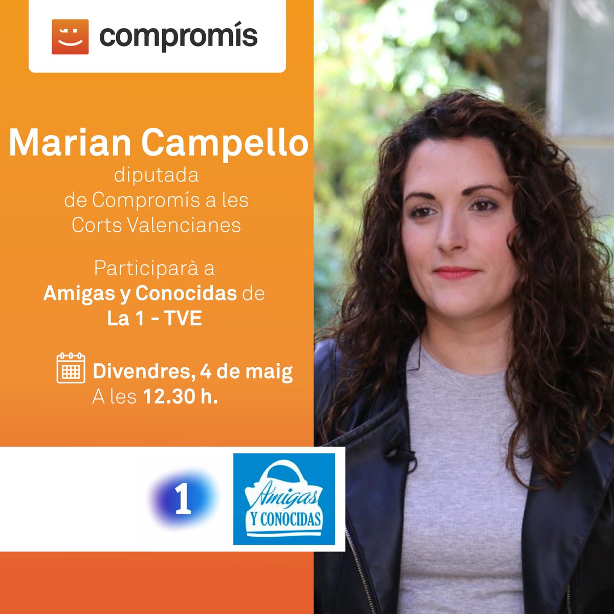MarianCampello's tweet photo. 📺 Demà a les 12.30h ens viem en directe a @La1_tve al programa "Amigas y Conocidas". Continuem construint feminisme! @AYC_TVE #Cuéntalo https://t.co/jGbJMJPIjs