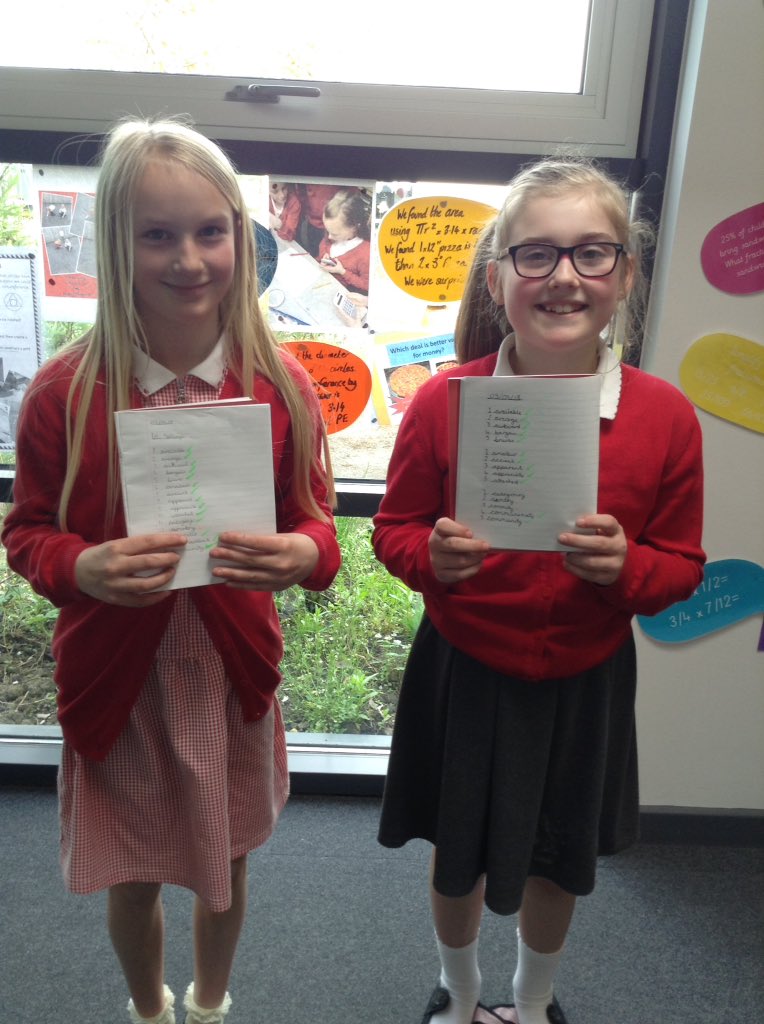 MissJoannouJLPS's tweet photo. Grace and Isabelle wowed Mrs McCormick with their spellings today! #5KJ https://t.co/8KTqUwvehX