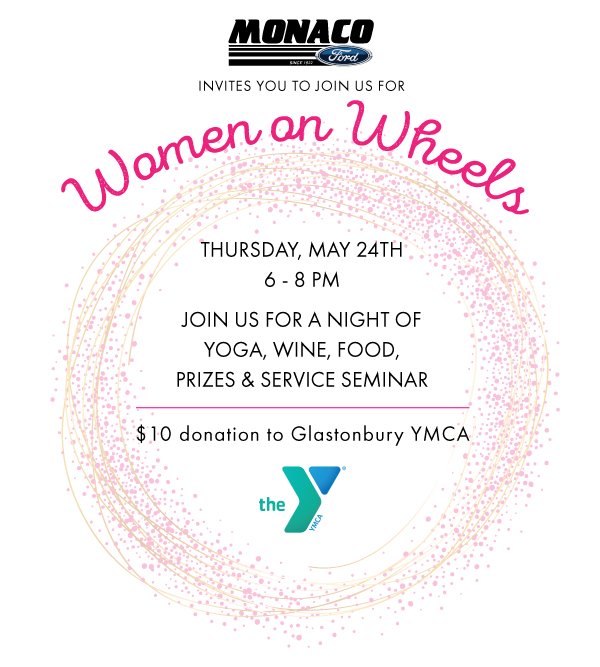 MonacoFord's tweet photo. Calling all women! Don't miss out on a relaxing night to treat yourself! We'll be doing yoga, drinking wine, eating food, and raffling off prizes. Make sure to RSVP at the link in the Facebook event! #yoga #wine #ladiesnight #women #treatyourself #raffle https://t.co/2V2NBbfqOj