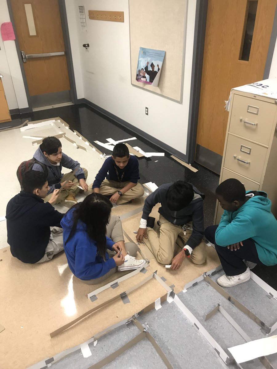 STUCOachQ's tweet photo. #CougarCTE room takeover!! Big thank you to our #AVID teacher for allowing Advanced Tech to take over your classroom for 2 days. Our students are excited to show off their coding skills tomorrow!! #spherospark #myIrvingISD #whataretheybuilding #tuneintomorrow #code @Crockett_MS https://t.co/f5SvHddzUb