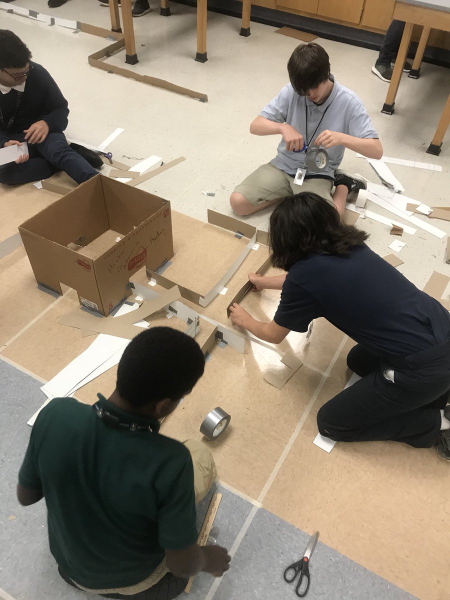 STUCOachQ's tweet photo. #CougarCTE room takeover!! Big thank you to our #AVID teacher for allowing Advanced Tech to take over your classroom for 2 days. Our students are excited to show off their coding skills tomorrow!! #spherospark #myIrvingISD #whataretheybuilding #tuneintomorrow #code @Crockett_MS https://t.co/f5SvHddzUb