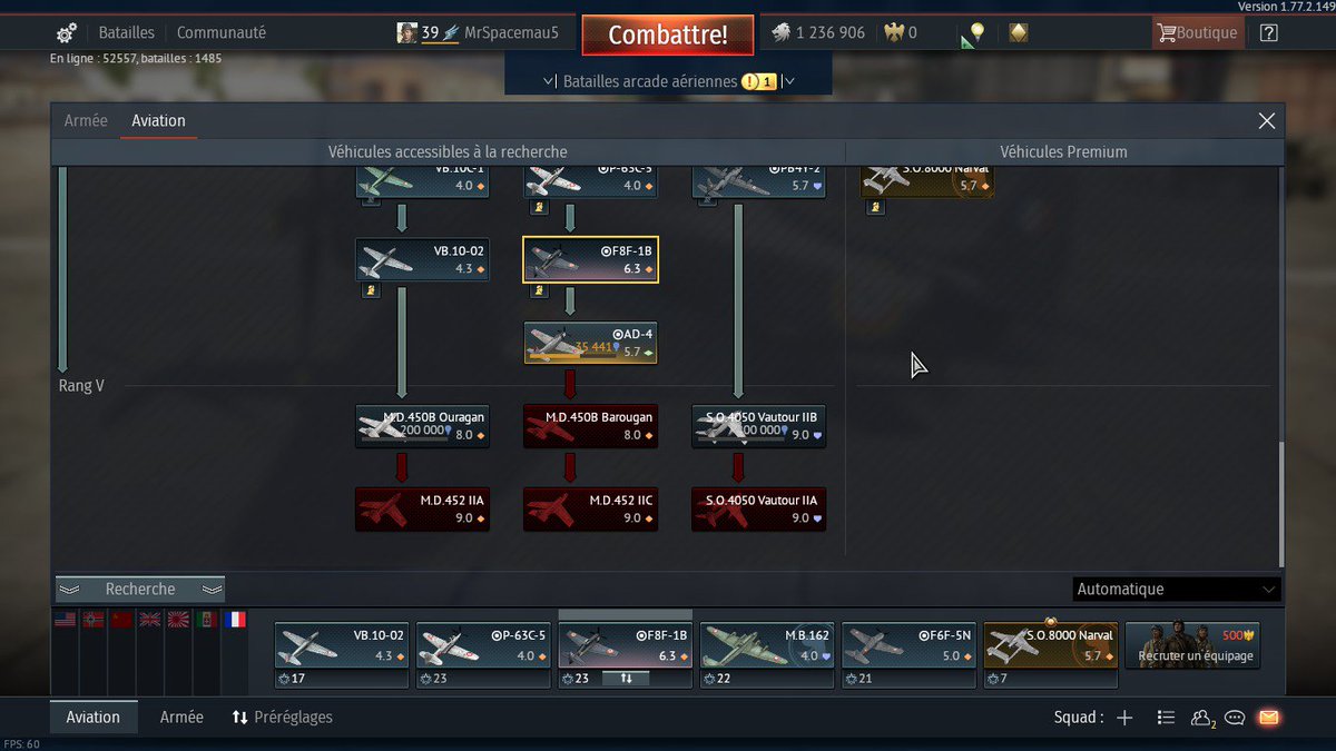 mr_spacemau5's tweet image. My primary goal was to reach french jets before 2018 starts (I failed)
But hey, better late than never :v
(also tanks are painful to grind when you reach rank V, that's why I'm back at planes)

#WarThunder #Jets #RankV