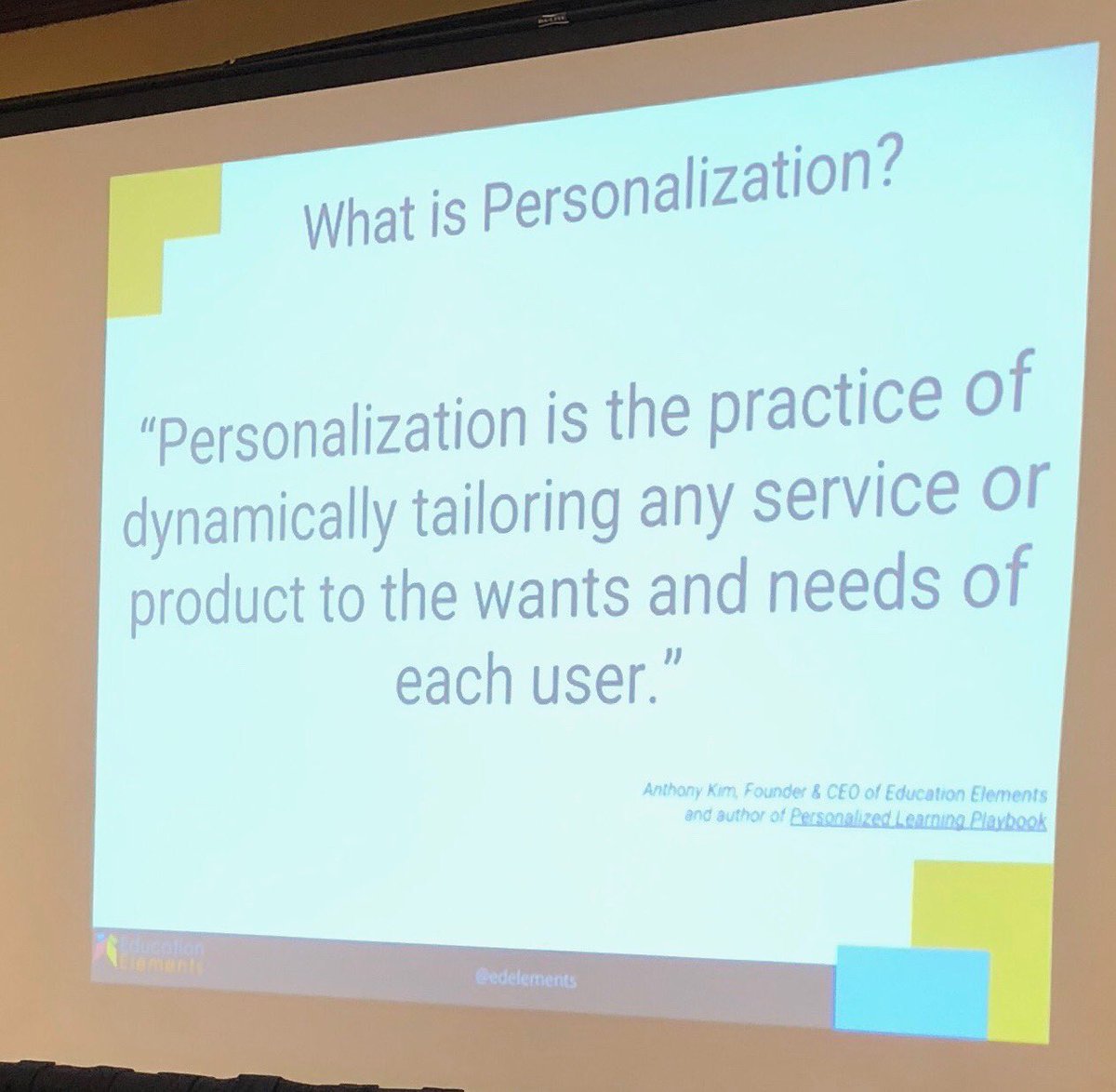 BricePlusMom's tweet photo. First session -Elementary Simulation #PLSummit @EdElements https://t.co/jTzcgJXY2N