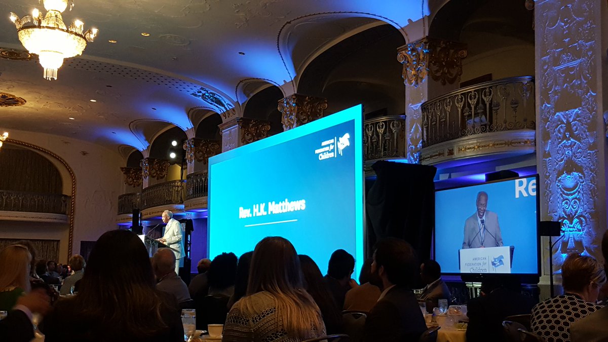 Megfoot's tweet photo. Civil rights icon Rev. HK Matthews at @SchoolChoiceNow: "We can't afford to get tired or weary in this movement" because there are kids who deserve better and need our help #EdRevolution https://t.co/3uGnVDb0jK