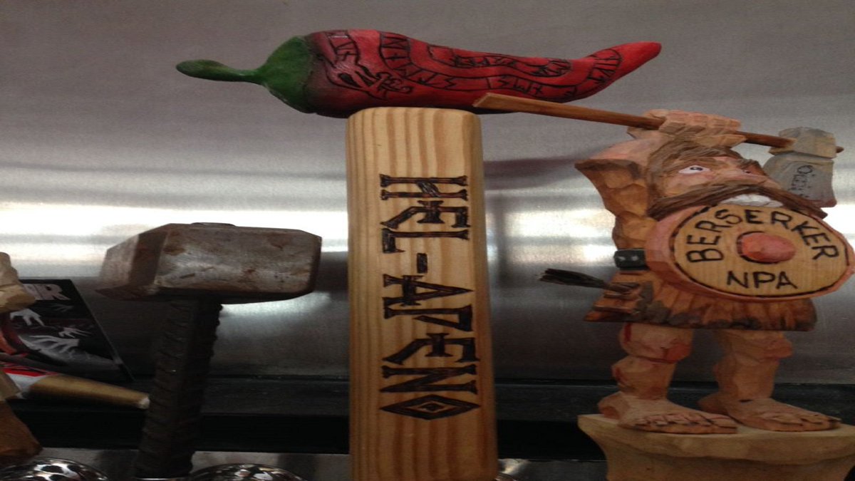 RELEASING HEL-A-PENO SMOKED CHIPOTLE JALAPENO ALE AT 1PM MAY 5TH! HORNS UP!