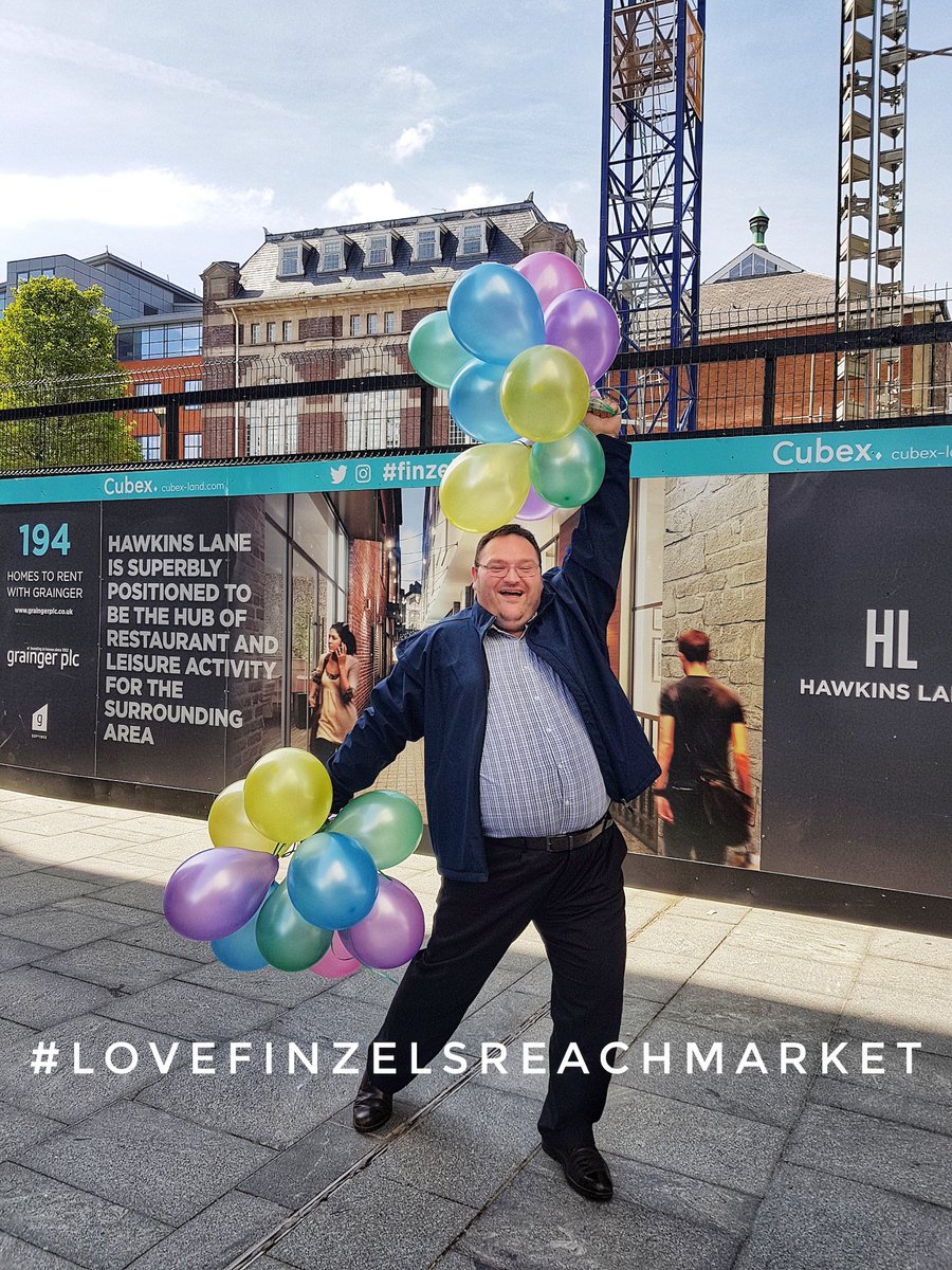 This is Rich, <a href="/FinzelsReach/">Finzels Reach</a> estate manager and he’s so excited about  our 1st birthday tomorrow! Join us and our amazing traders to celebrate this milestone with tasty street food, live music and free giveaways! <a href="/EstatemanagerFR/">Richard Thomas</a> #FinzelsFirstBirthday #livemusic #Streetfood #Party