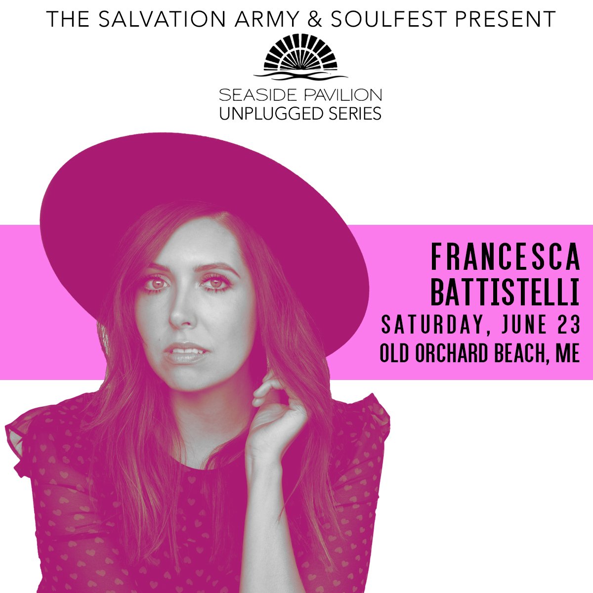 thesoulfest's tweet photo. FRANNY FANS! See Francesca Battistelli LIVE this summer at the @SeasidePavilion in Old Orchard Beach, ME!

Tickets: https://t.co/xsM2CCffJs https://t.co/mzAjHDkyRI