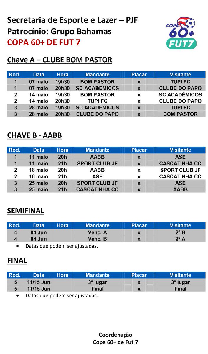 asejf's tweet photo. Informações: 3221-1911 Adelson (Dep. de Esportes/ASE) https://t.co/Borp9VLURc