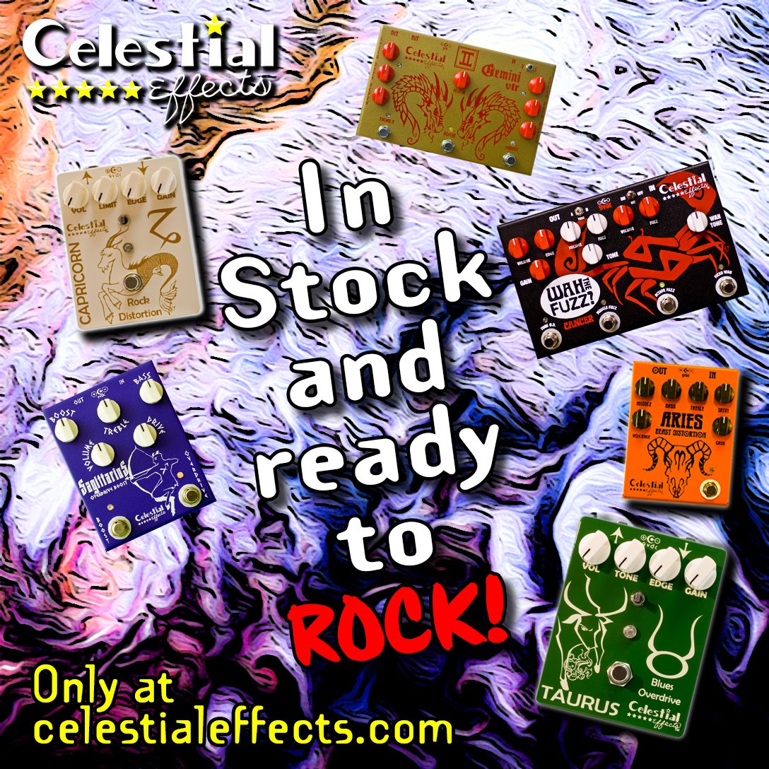 CelestialEffect's tweet photo. Head on down to Celestial city, where the grass is green and the pedals are pretty. We think you know how the rest goes. 😎
https://t.co/PZsrPg2KAT
#guitarpedals #celestialeffects #madeinusa https://t.co/cg7KEKexyy