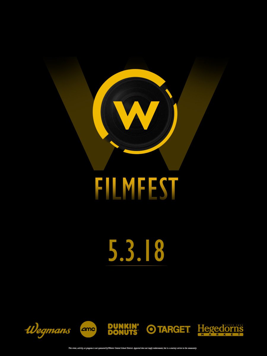 WCSDProud's tweet photo. W Film Awards r tonite @AMCTheatres Loews Webster! Doors open at 6:30PM. Show starts at 7PM. 134 students from @SpryMSWarriors, @WillinkTitans, @SchroederHS &amp; @ThomasTitans entered 32 films. Organizers Adam &amp; CJ narrowed it to 12! Admission is free! #dontmissit @superwebstercsd https://t.co/hj3o5hJDZC