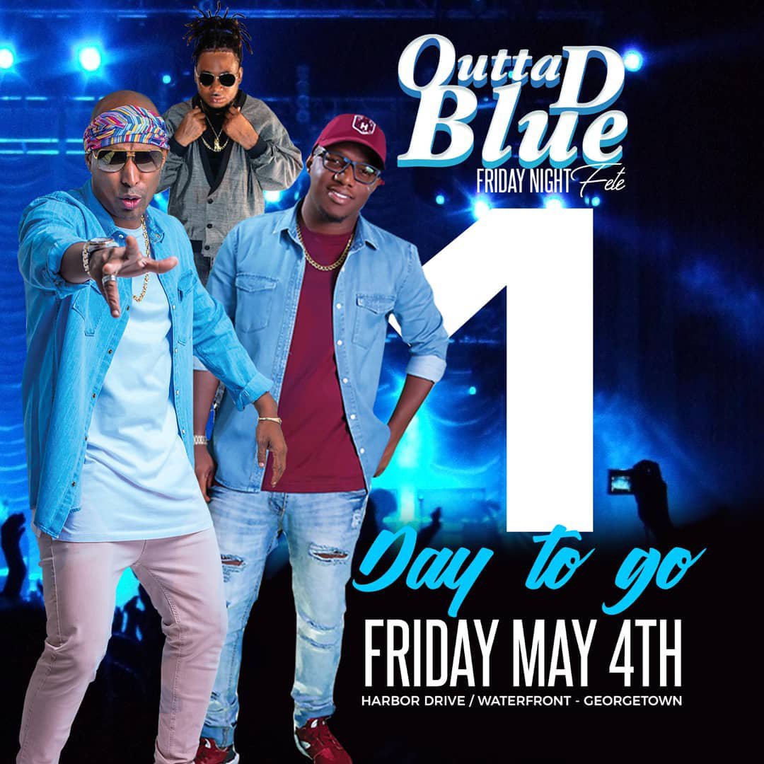 yellocay's tweet photo. 1 day to go! Make sure to enter our competition for a chance to win 2 tickets!  #OuttaDeBlue #May4th #ShalMarshall #Voice #Freezy #DJStorm #AndreaRivera #Bree #FyahGoBunDem #Splinters #PartyTurnUpAgain #SplitInTheMiddle #Batabano2018 #BatabanoCaymanCarnival https://t.co/mSeS8PjBaV