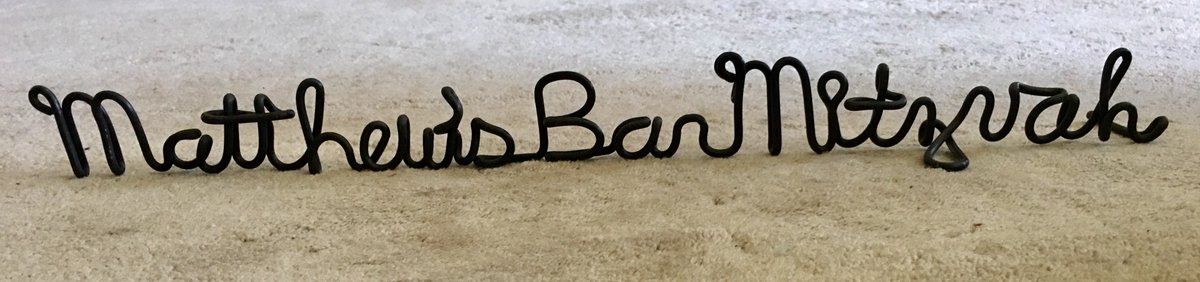 DaveMaskin's tweet image. #WireName  created by #BarMitzvahEntertainerDaveMaskinTheAmazingWireMan for #MatthewsBarMitzvah.

Dave Maskin - #TheAmazingWireMan
3-D script wire names
Corporate events and private parties
DaveMaskin@yahoo.com
(201) 741-7477

#BatMitzvahEntertainerDaveMaskinTheAmazingWireMan