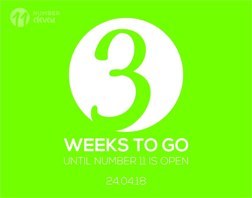 The countdown continues! Another week down and now only 3 until we're open.