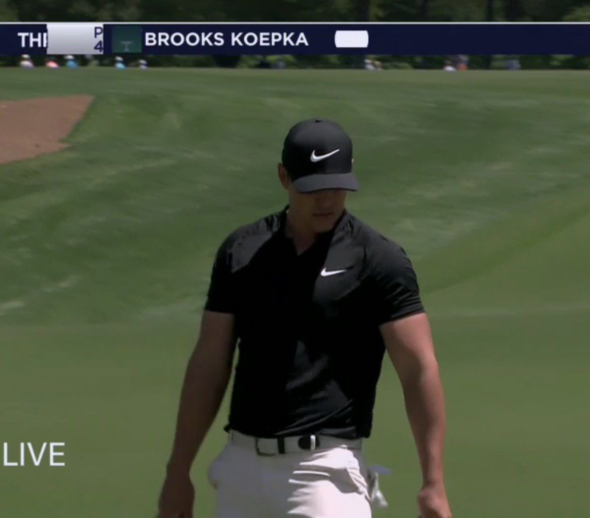 NoLayingUp's tweet photo. Koepka going Extra Schmedium playing alongside Tiger. The next great arms race. https://t.co/J8S5XVzpYl
