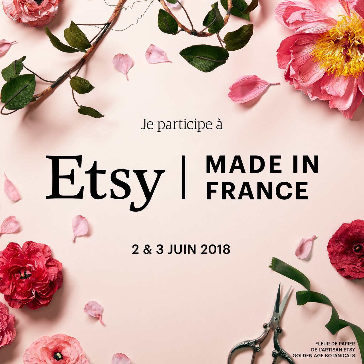 EtsyFR's tweet photo. Ça y est les éditions printemps #EtsyMadeInFrance arrivent !

Venez rencontrer vos créateurs préférés près de chez vous 
👉 https://t.co/IkG9ZlkODG https://t.co/KCXDnOOXPL