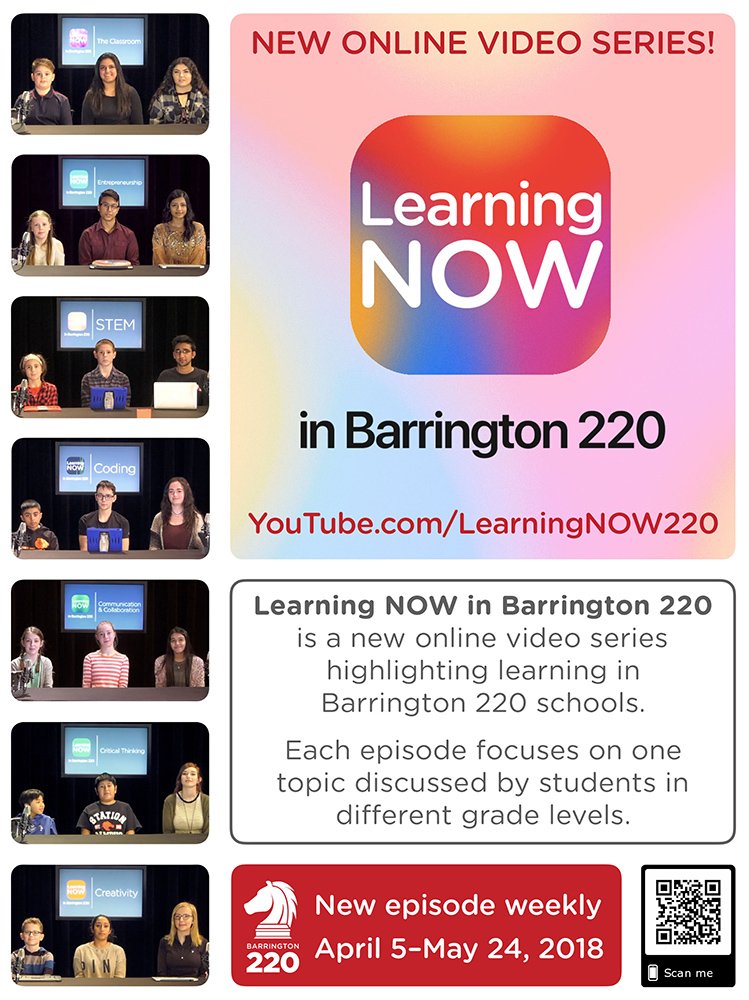 balibrary's tweet image. Wow, this video series from students in @barrington220 looks fantastic! Check out Learning NOW on YouTube: youtube.com/learningnow220