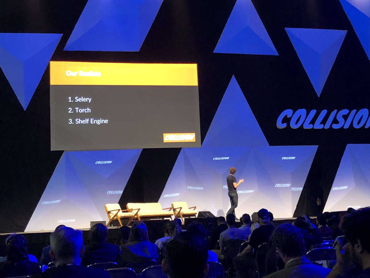 KaDe_Do's tweet photo. Pitch finals #CollisionConf @Seleryit @ShelfEngine and Torch https://t.co/ba3SgXX83X