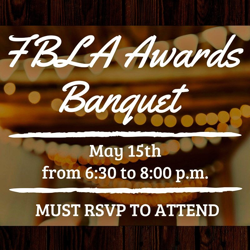 centralcoding's tweet photo. 🎉 Join us for our annual Awards Banquet, where we will look over the achievements and accomplishments of our student members throughout the 2017-18 year 🏅
.
Students &amp; parents MUST RSVP to attend with this link: https://t.co/mUNQEOBEct
.
#startfbla #ctso #fbla #fblaaz https://t.co/FhAAumGZYS