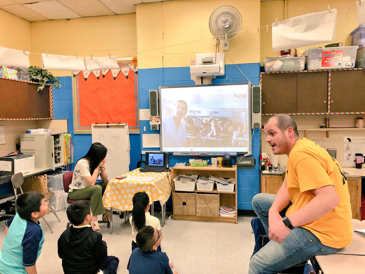 THEPubSchool13's tweet photo. P13 and Tottenville HS are “growing” together in a true North meets South undertaking! Our students Skyped today to develop/share the vision and foster relationships! Authentic Learning here we come, together. Just some more meaningful partnerships at THE...#MBK #wallacefdn https://t.co/1MSiVX2Hkq