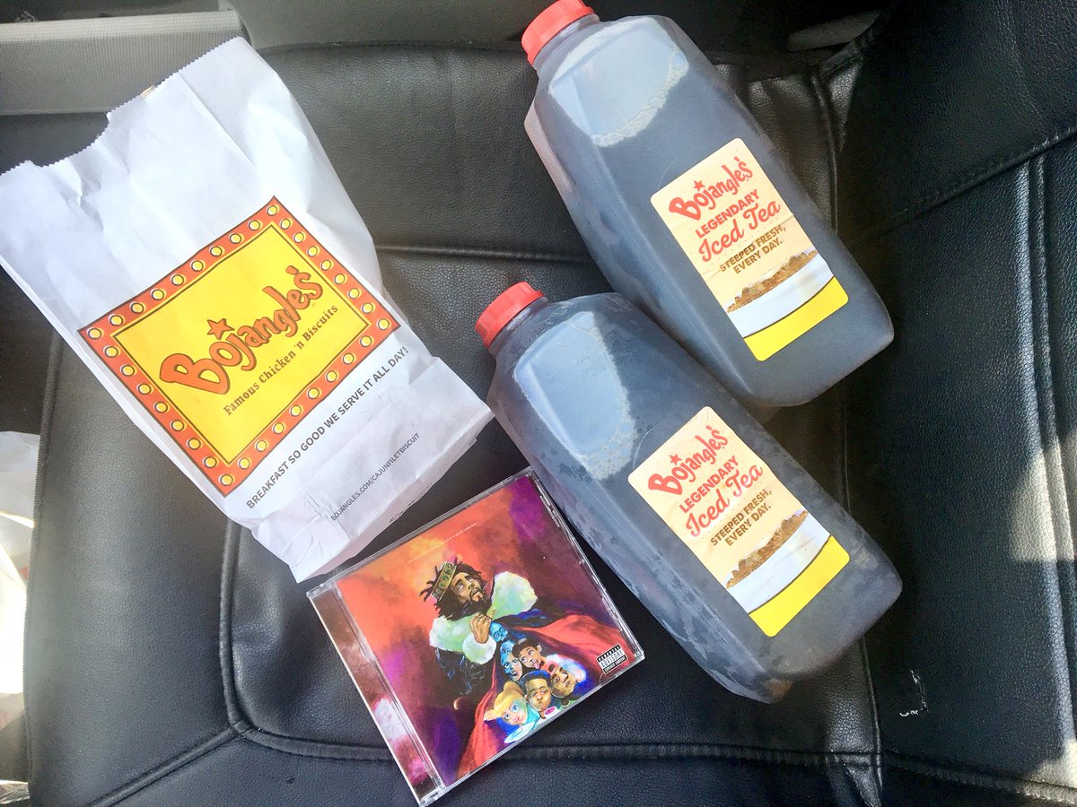 I saw a meme going around of the <a href="/JColeNC/">J. Cole</a> album and a bag of <a href="/CookOut/">Cook Out</a> and it said “if this isn’t the most NC thing I’ve ever seen”

My soul was like “Bless your heart. Hold my Sweet Tea for a second Y’ALL”