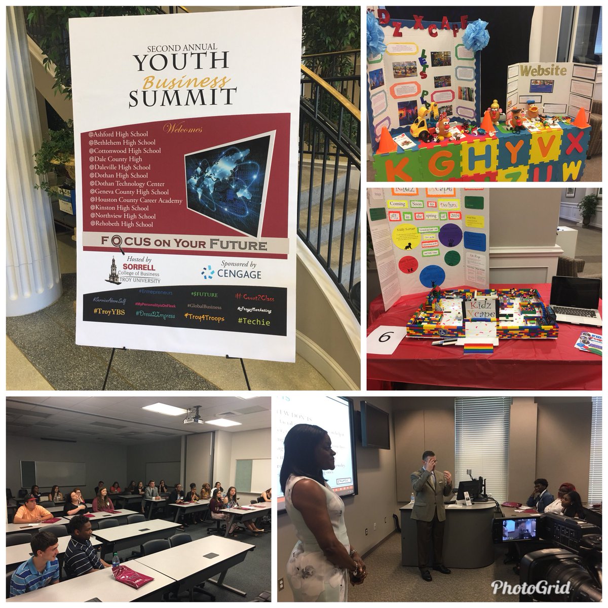 Happening Now: High School Students are learning important business skills at the 2nd Annual Youth Business Summit <a href="/TROYUDothan/">TROY Dothan</a>