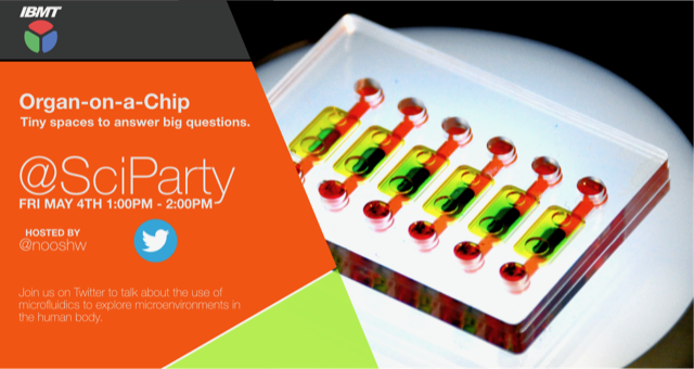 SciParty's tweet photo. Curious about Organ-on-a-Chip stuff? Let's chat! Join this week's #SciParty this Friday at 1pm. 

The chip in the image is a Lung Airway-on-a-Chip that our lab is working on (https://t.co/WezMPVHWrQ). We'll be talking about this and similar projects on Friday! https://t.co/BGxEc7dXLg